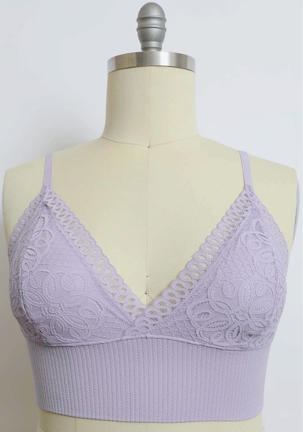lilac bralette crop top